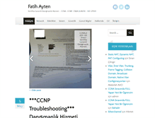 Tablet Screenshot of fatihayten.com